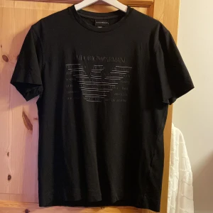 Armani T-shirt  - Armani T-shirt i storlek L. Tröjan är i bra skick och är inte använd så mycket. Finns inga hål eller märken. 