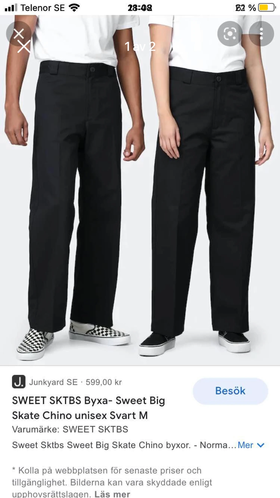 Nya Sweet Big Skate chinos