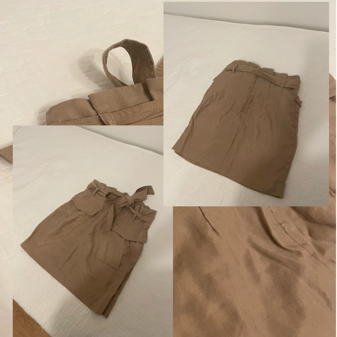 Beige cargokjol stl S