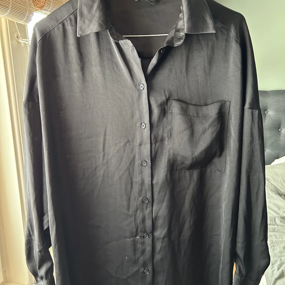 Silkesskjorta svart - 90