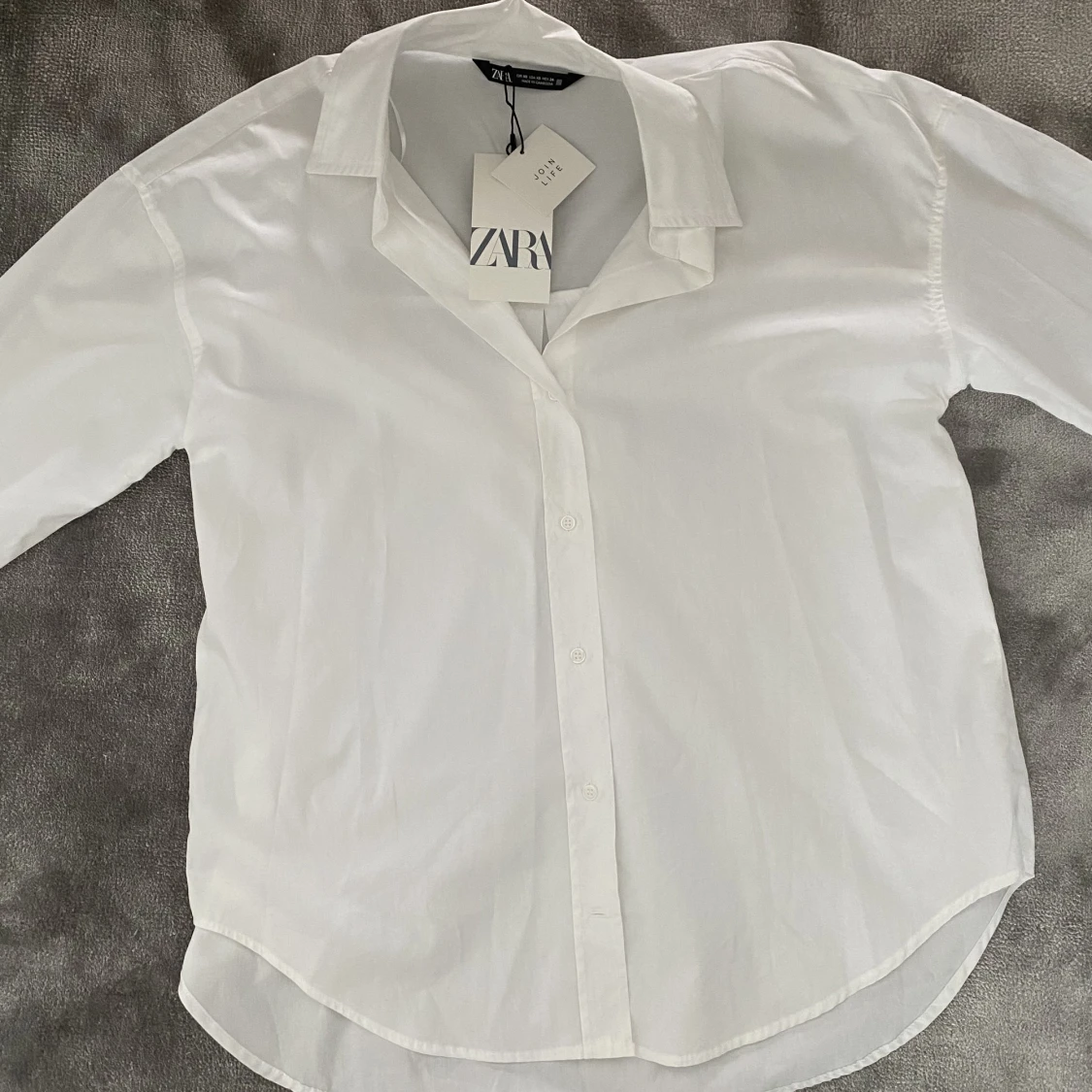 Oversized vit skjorta - 90