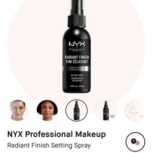 setting spray - Säljer denna helt oanvända och inte ens testade settingspray från Nyx då jag köpte fel. Snabb affär uppskattas!💓 nypris 150