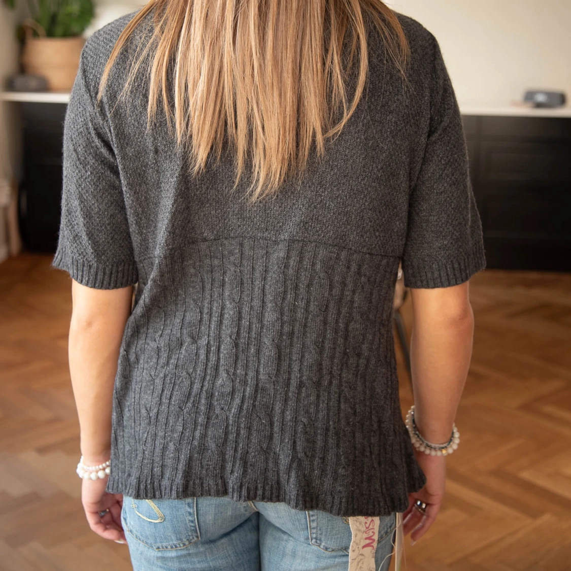 Stickad t-shirt - 90