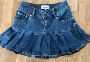 Jeans kjol kort 