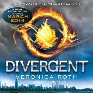 Divergent  - Divergent av Veronica Roth i den populära serien Divergent. Boken är en hardcover och är lite använd. 