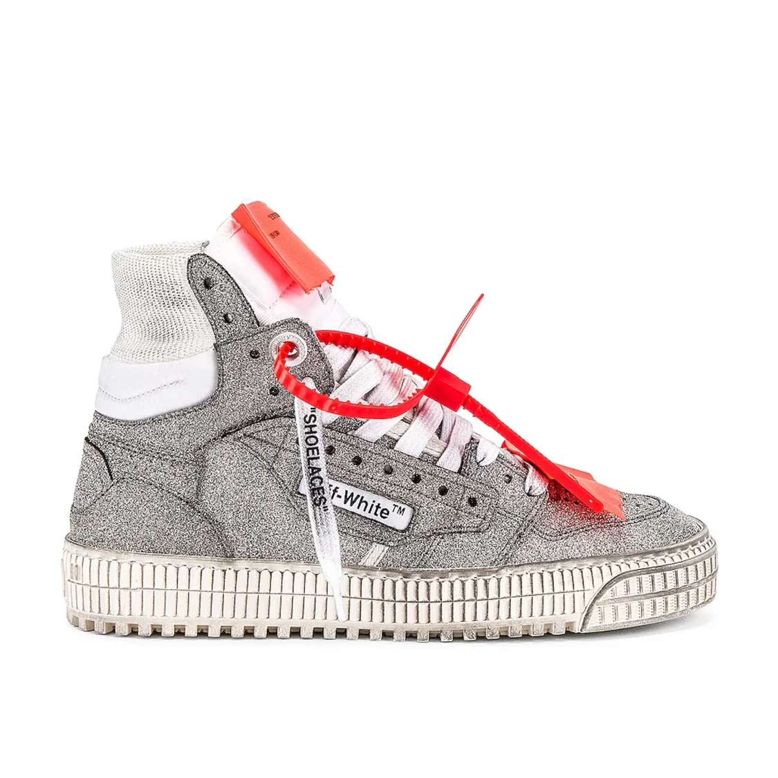 Off White Off Court Silver glitter sneakers - 90