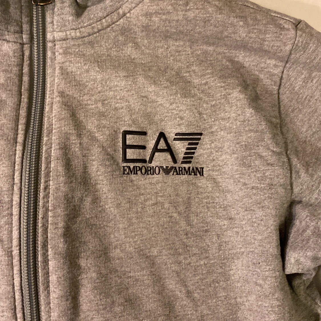Hel Grå Emporio Armani Ziphoodie  - 91