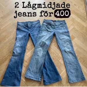Två fina Lågmidjade jeans för 400 kr🫶 - Säljer ett par fina diesel jeans, och ett par från amisu 🫶 hör av er om ni har mer frågor