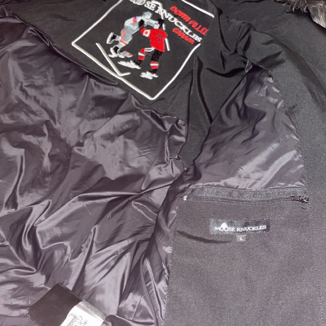 Moose jacka med grå päls - 90