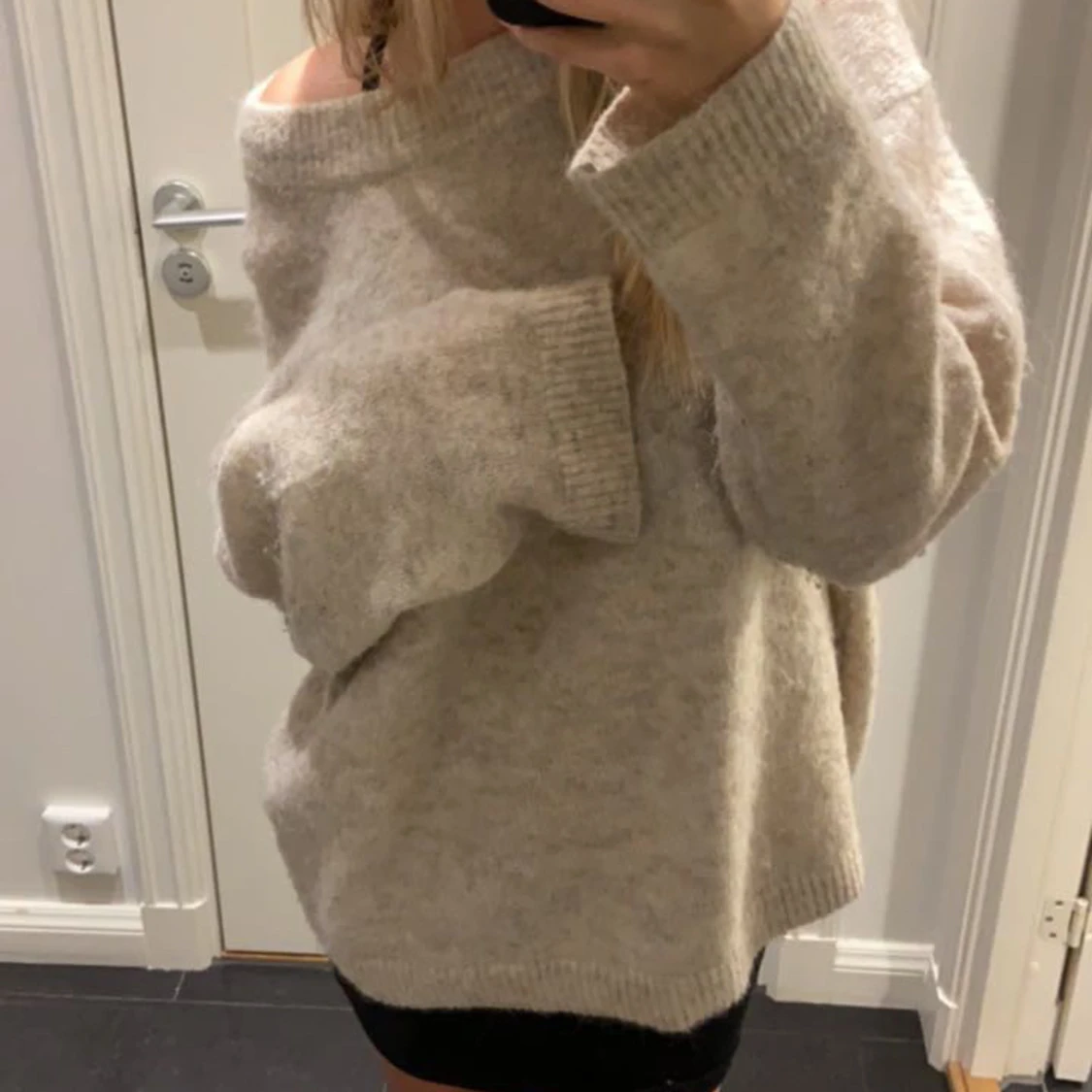 Stickad Alpacka tröja❣️ - 90