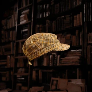 Academia keps - Keps från Monki passande till hösten då den har rutigt acedemia-aktigt mönster Köpt från Monki, osäker på storlek, men finns spännen att justera.