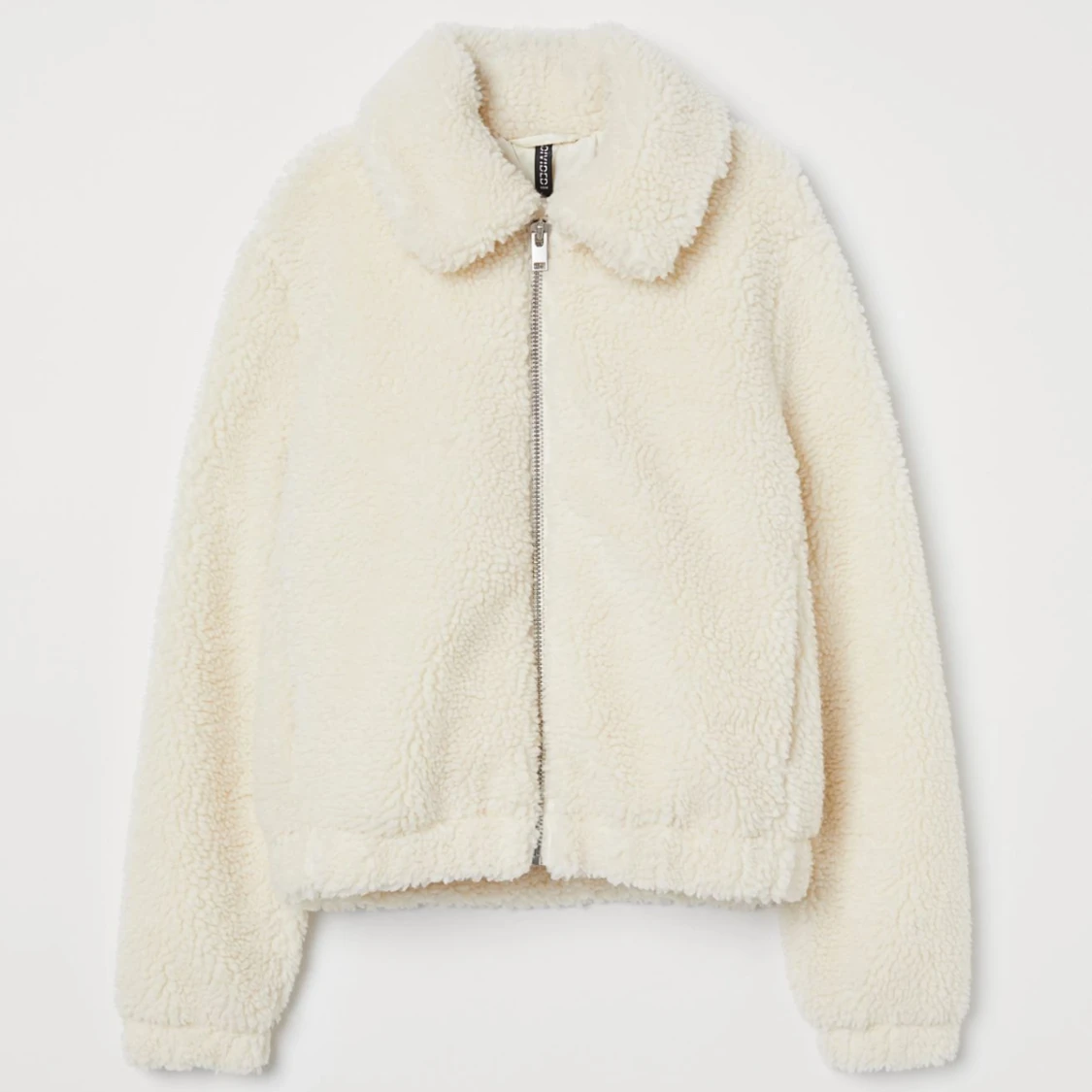 Créme vit Teddy jacka - 91