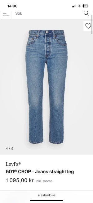 Levi’s 501 - Jeans med hög midja och raka ben. Oanvända med lappar kvar.