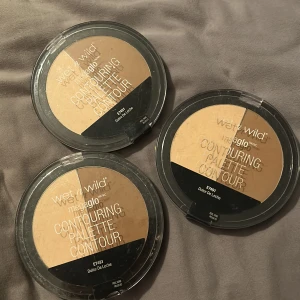 Contouring Palette - 2 stycken helt oöppnade och en av de är öppnade men inte använd. Säljer pga att jag inte använder dessa längre 💕💕 Färgen är E7491 - Dulce De Leche på alla tre💕 Nypris: 70-80kr styck💞