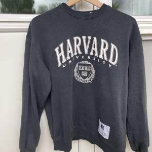 Grå sweatshirt med tryck, mycket använd men ändå i gott skick!!🥰🥰