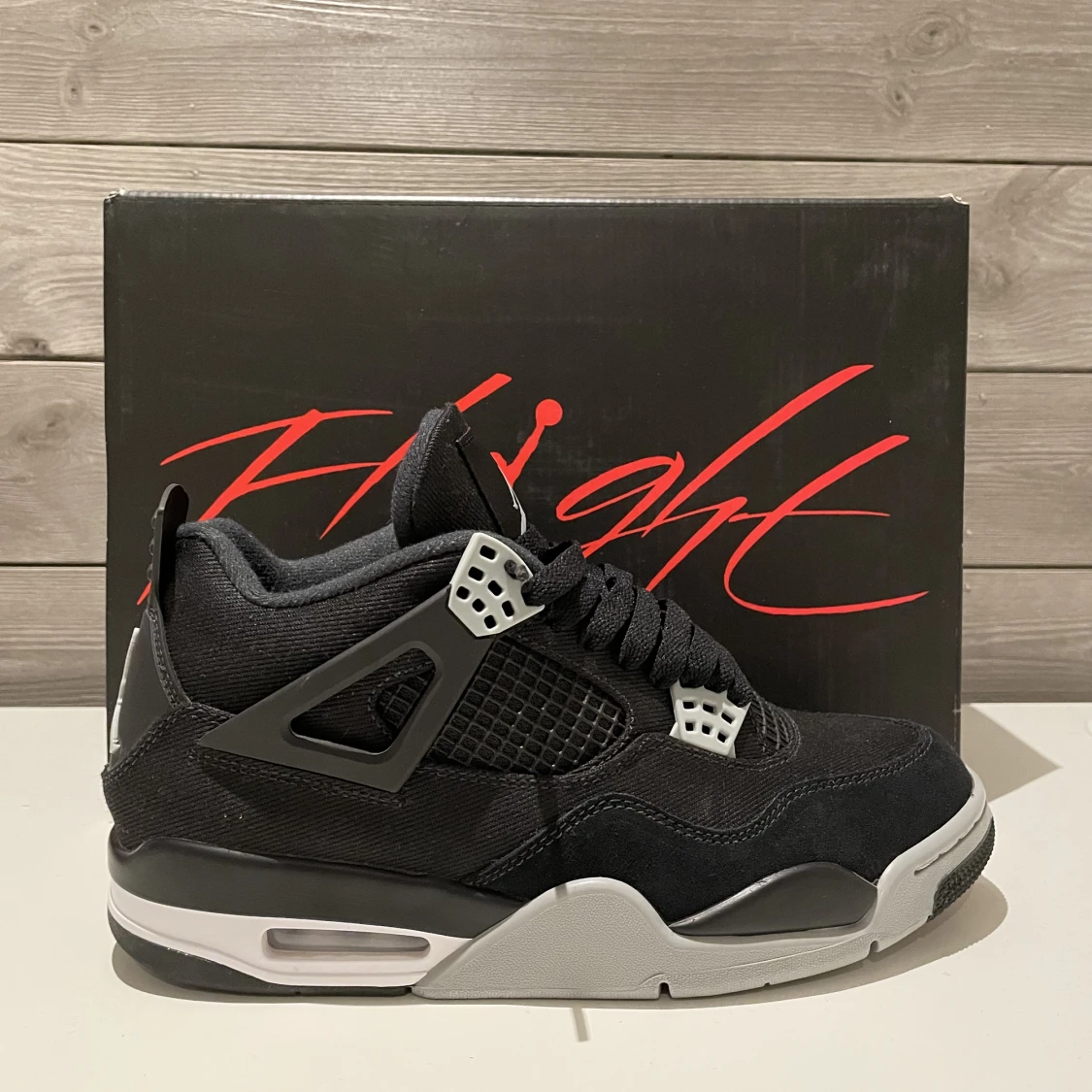 Jordan 4 black canvas
