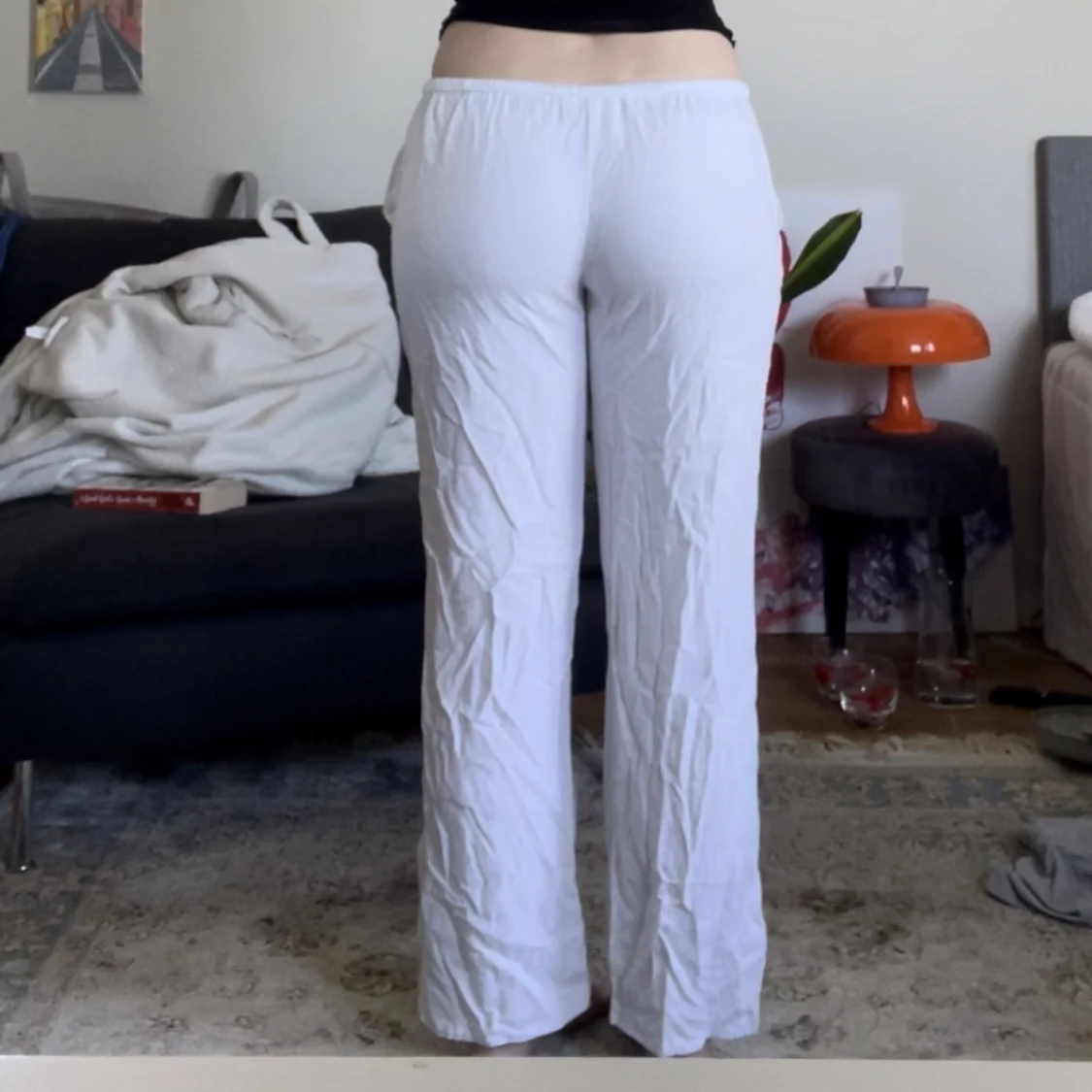 Hm vita linnebyxor  - 91