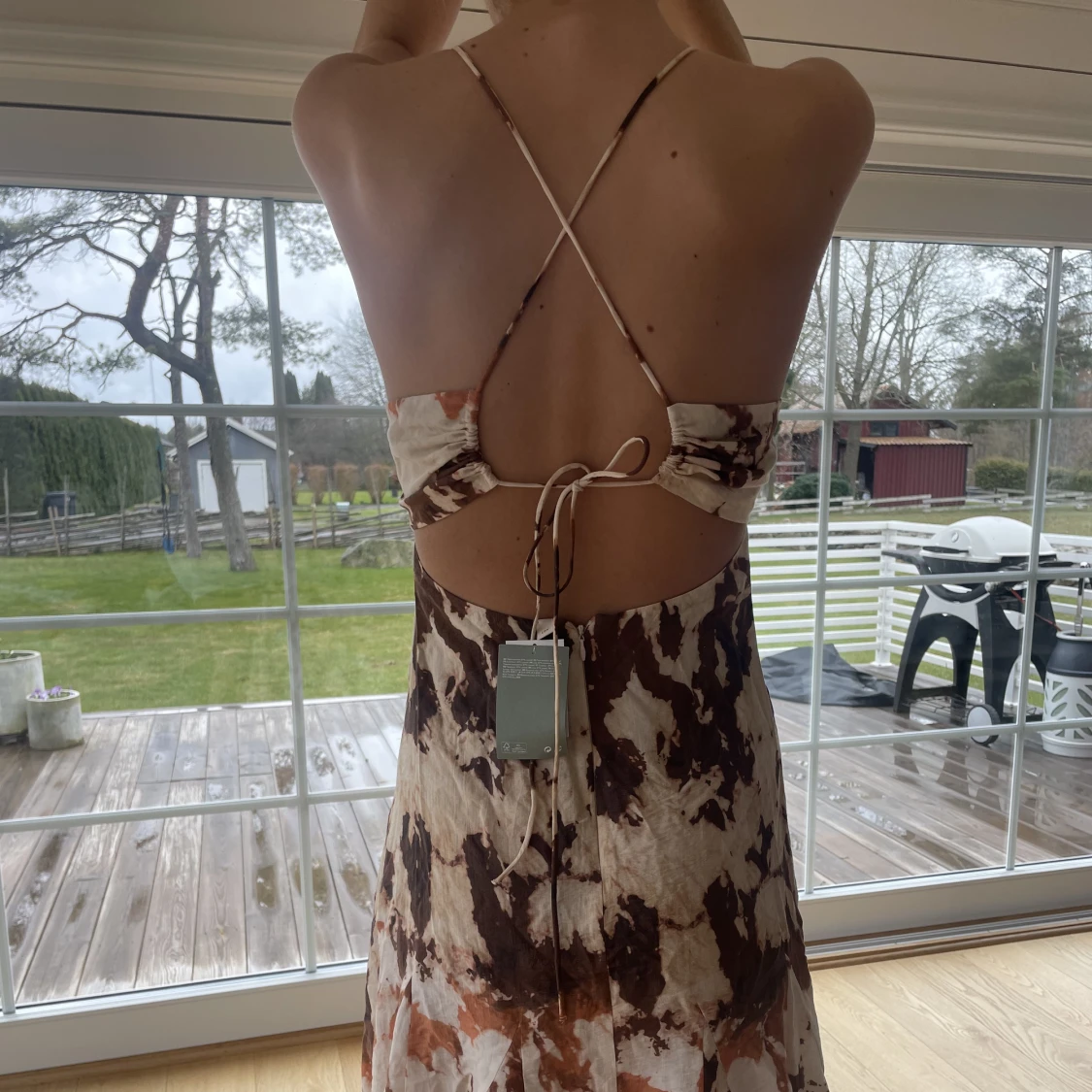 Mönstrad klänning - 91