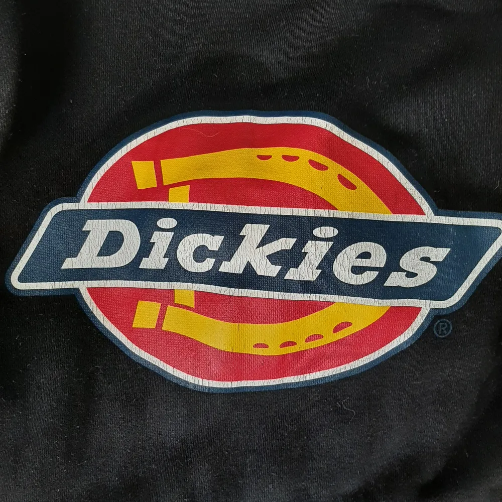 Säljer min Dickies hoodie då jag inte använder den längre. Den är i fint skick och trycket är i hyfsat bra skick (se bild 2). Den är använd ett par gånger💕 Skicka för fler bilder och mer info🌷 Priset går att diskuteras.. Hoodies.