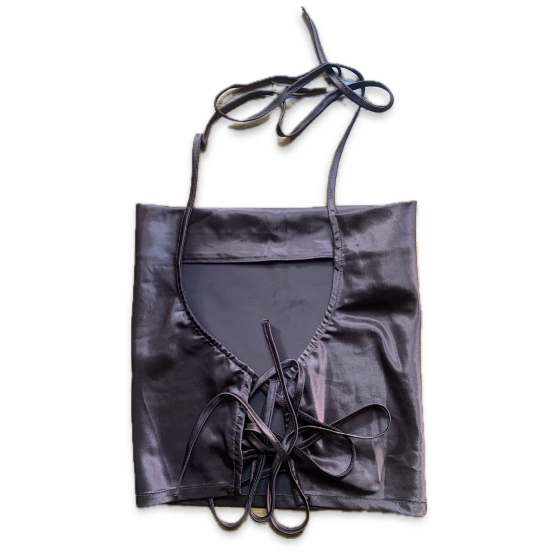 Sidentopp med band att knyta  - 90