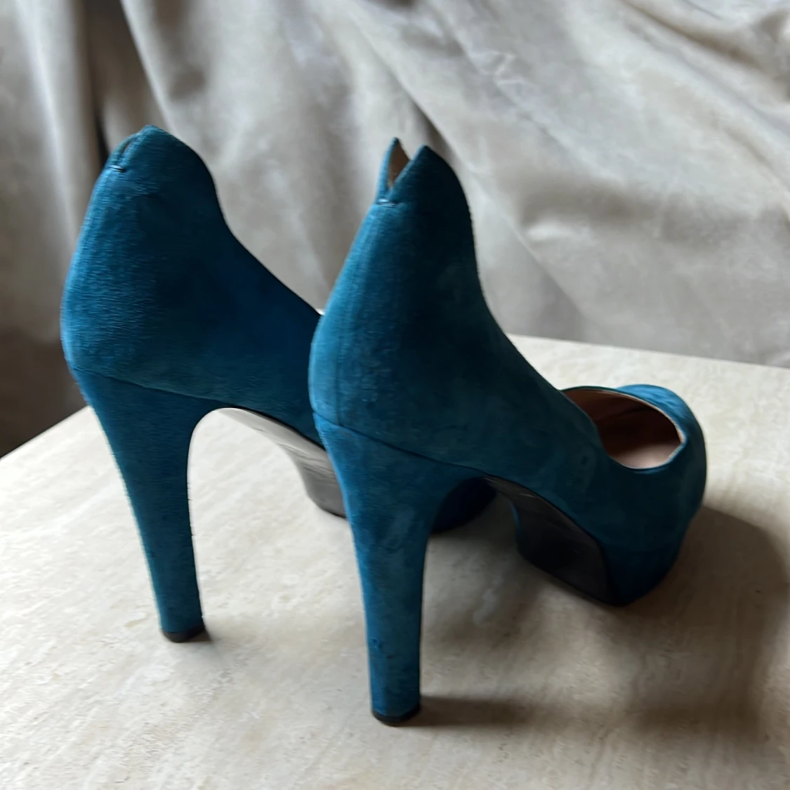 Turkosa Mocka Pumps - 90