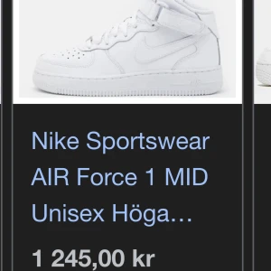 höga air forces  - helt nya, säljs pga fel storlek