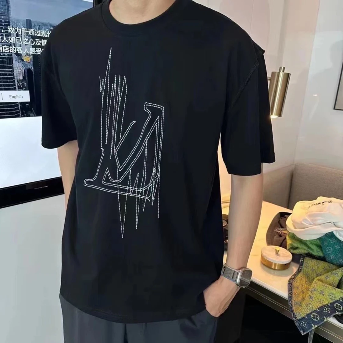 Louis Vuitton frequency logo Tshirt  - 91