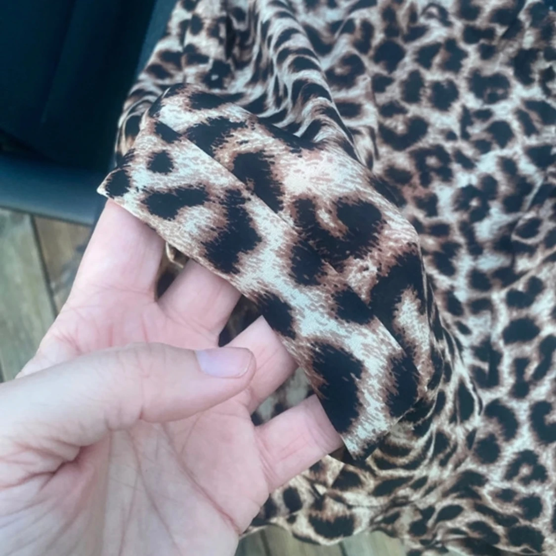 Shorts i leopardmönster  - 90