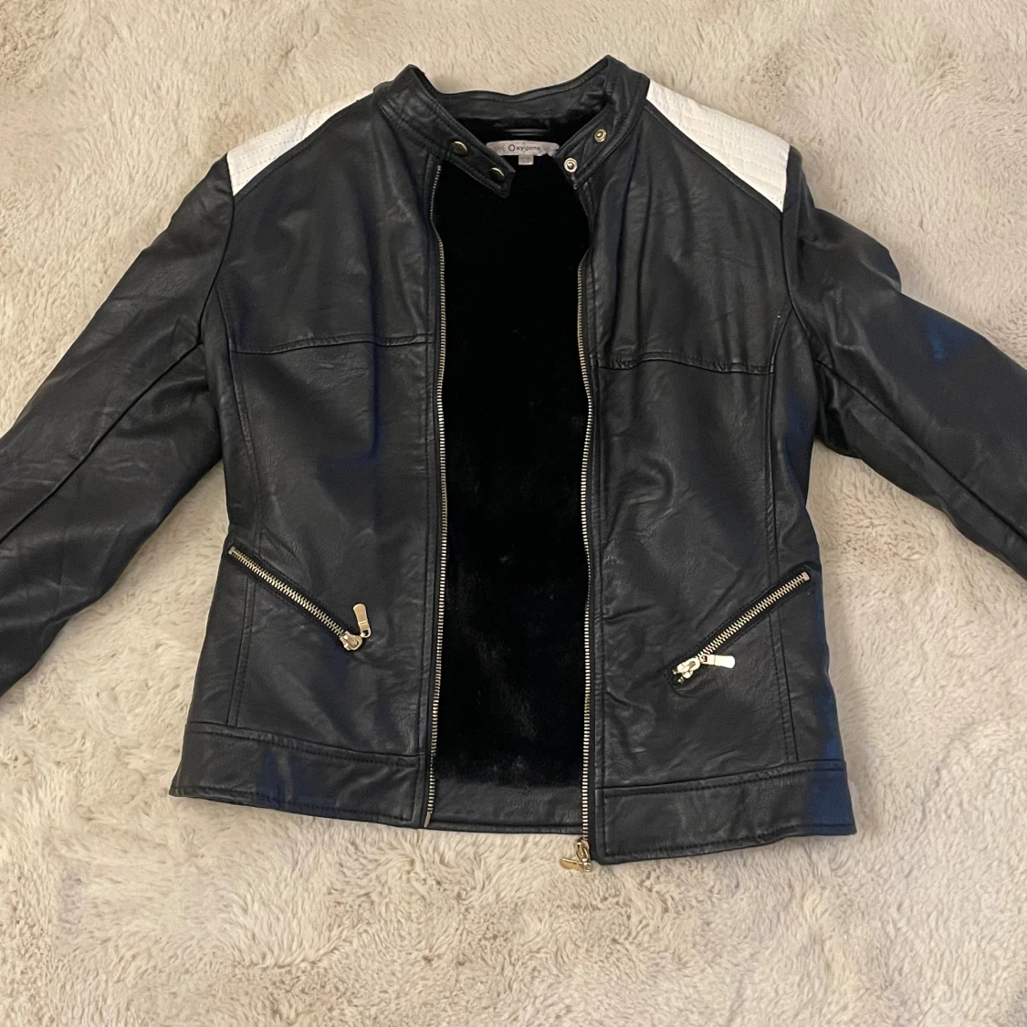 Vintage läder jacka 