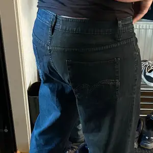 Supersöta Baggy jeans med silvriga detaljer på fickorna! Storlek XL, i bra skick.