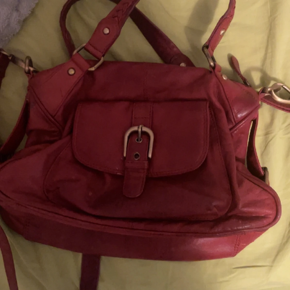 Vintage röd väska❤️