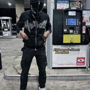 heroz rhinestone fullzip hoodie - Helt ny i paket.