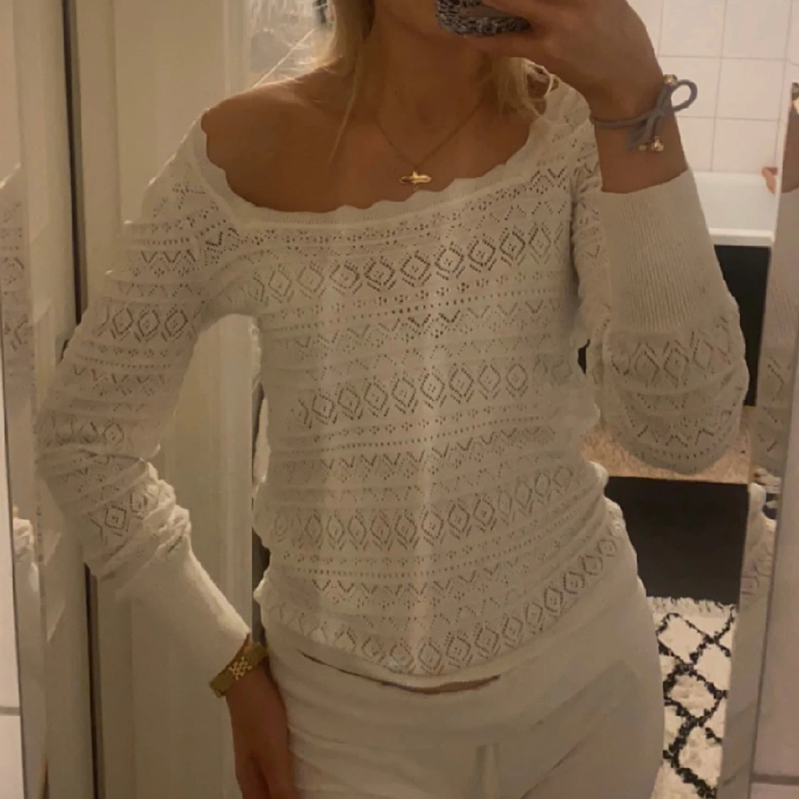 Vit tröja från Vila - 90