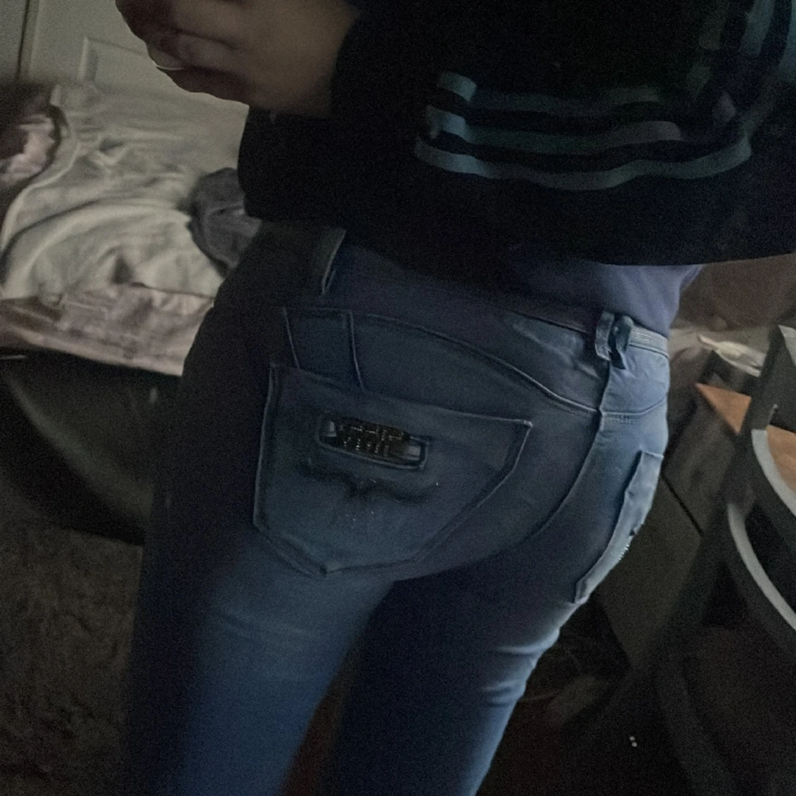 Ljusblå bootcut - 90