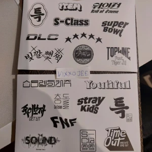 Straykids stickers  - Straykids 5star klistermärken. Alla klistermärken kvar direkt från albumet. STAN SKZ GUYS
