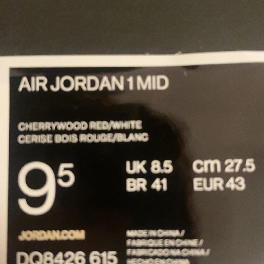 Air Jordan 1 MID - Cherrywood red/white - 91