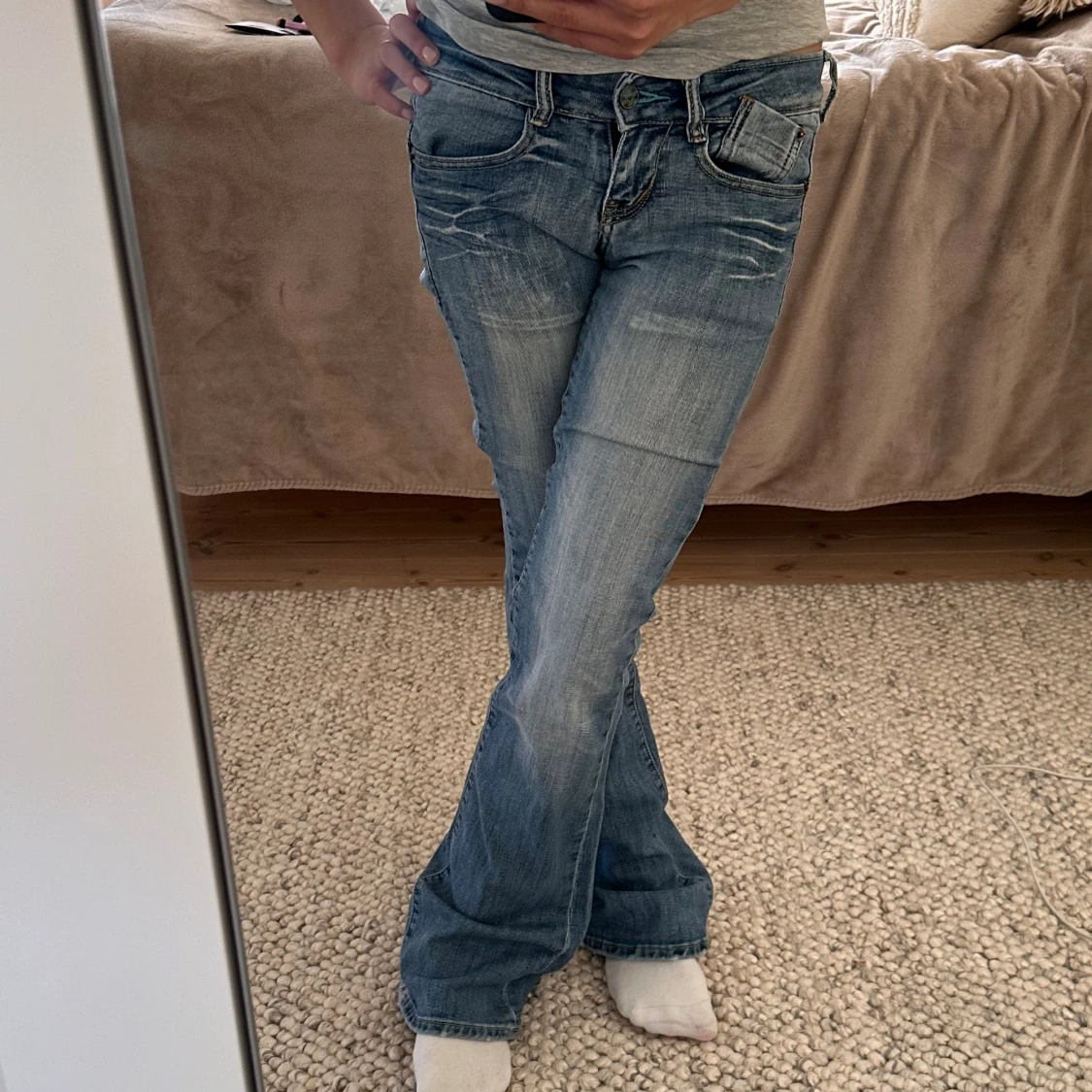 Lågmidjade jeans
