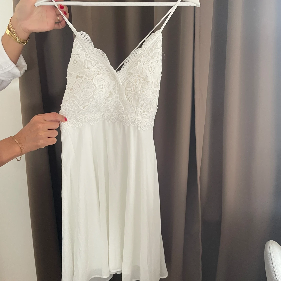 Studentklänning/vit klänning - 90