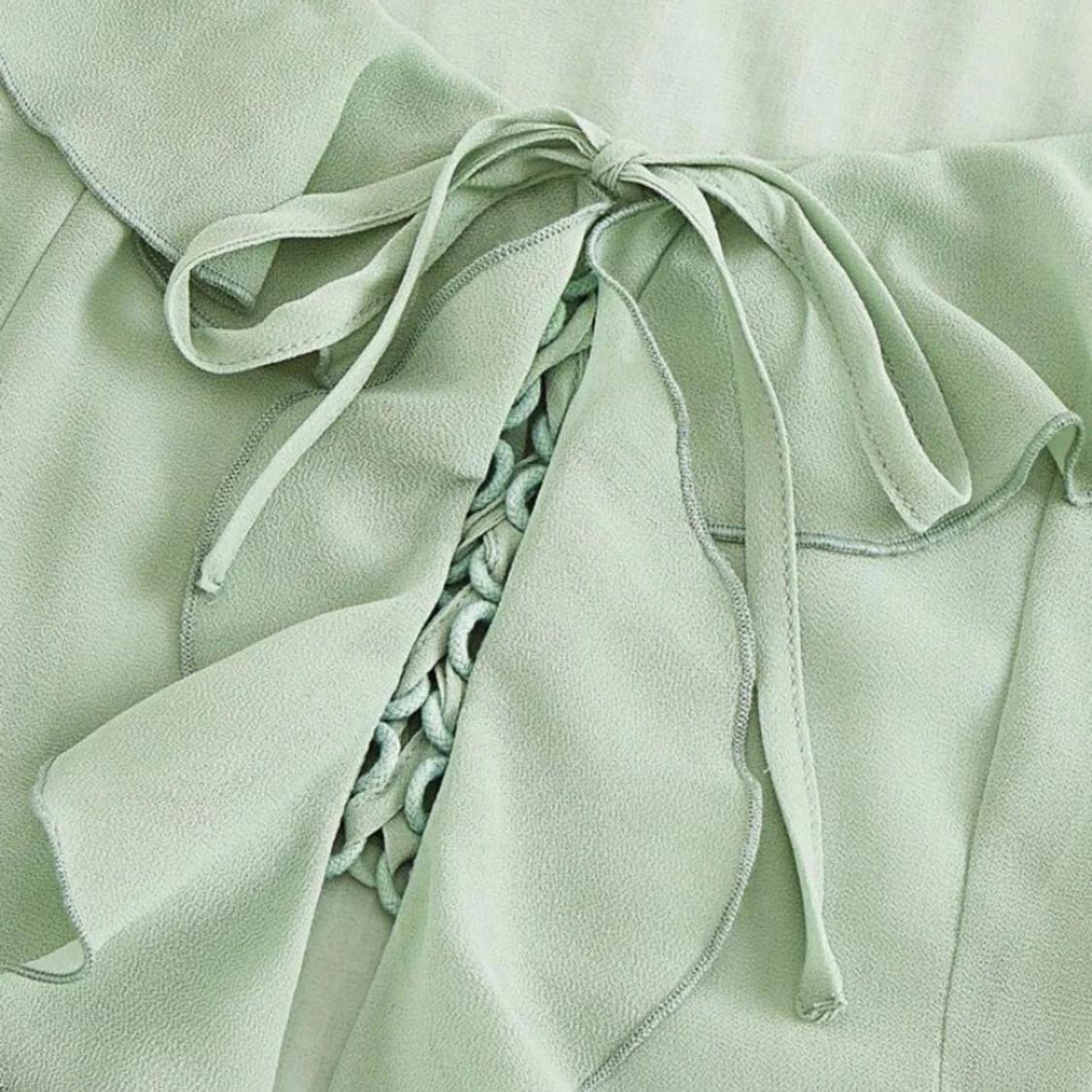 Superfin ljus grön topp - 93