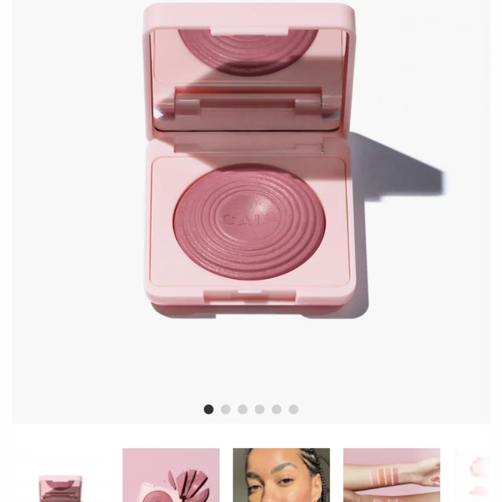 Säljer en glow blush i färgen Rasberry passion från Caia. Blushen är helt oanvänd och aldrig öppnad. Nypris på caia 265kr! Blushen är även helt slutsåld på hemsidan!. Övrigt.