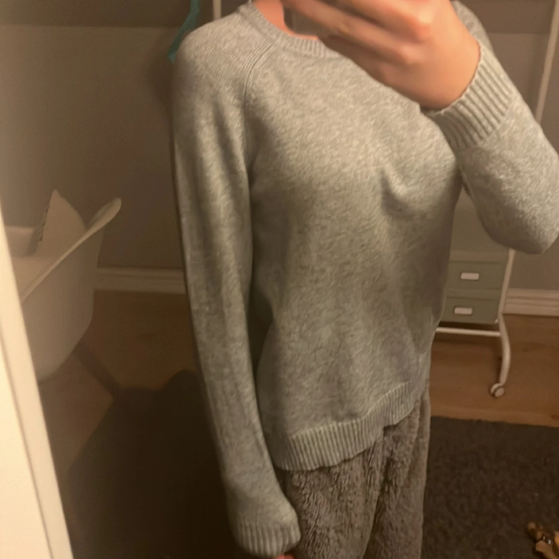 grön stickad tröja 🥰 - 91