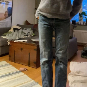 Jeans  - Jättefina par jeans som liknar Levis. Pris kan diskuteras. Har några målar fläckar längst ner. W32 L32. Passar mig som är ca 175 och brukar ha storlek 36.