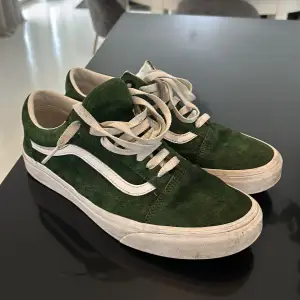Säljer mina riktigt snygga Vans skor i en unik grön färg. Bra skick och mycket sparsamt använda. Storlek 42,5. Kom privat vid fler funderingar🙌🏼