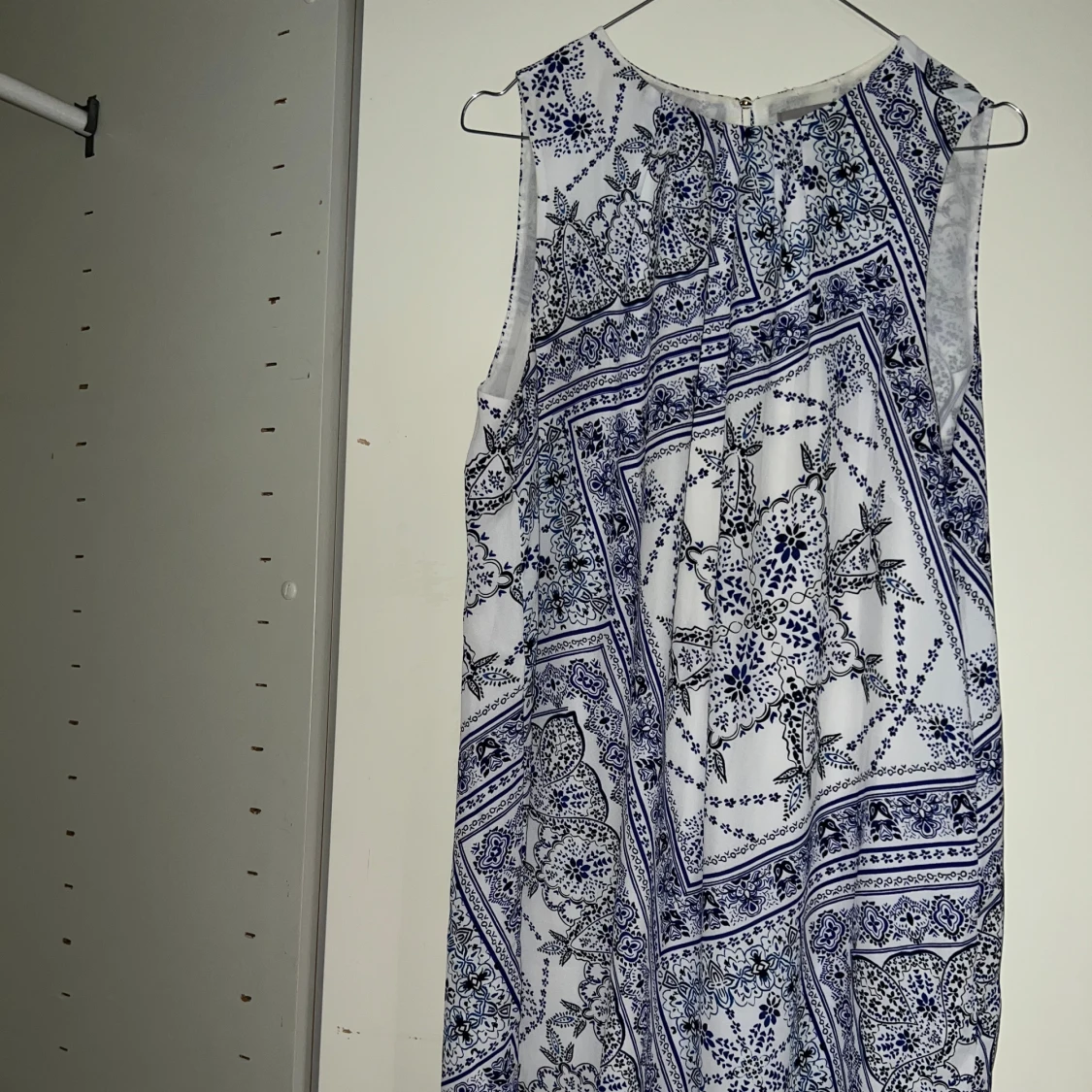 Klänning blå/vit