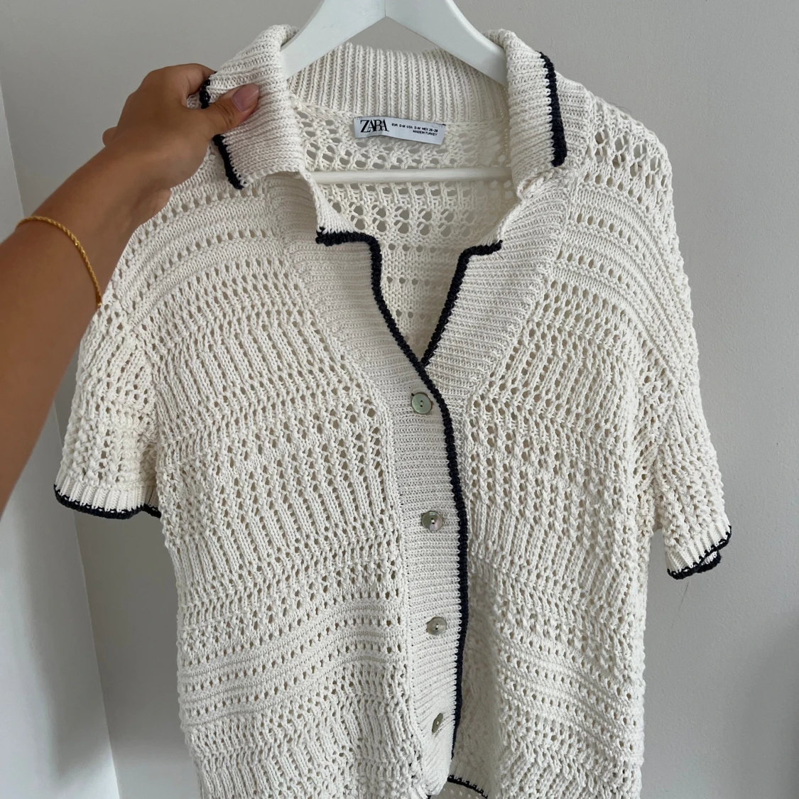 Zara stickad kofta - 90