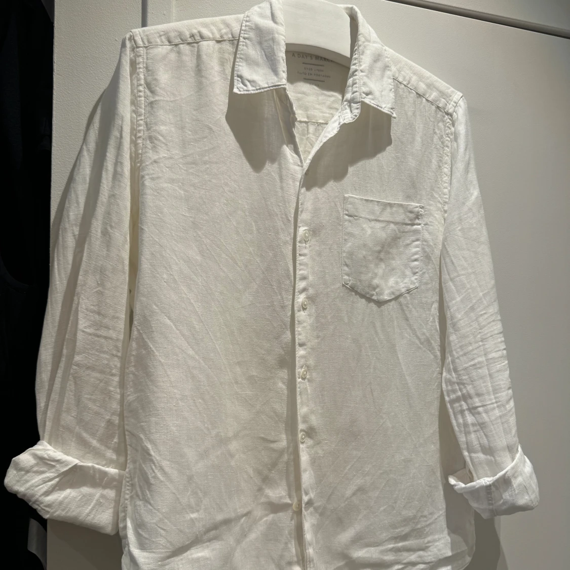 Vit linneskjorta - 90