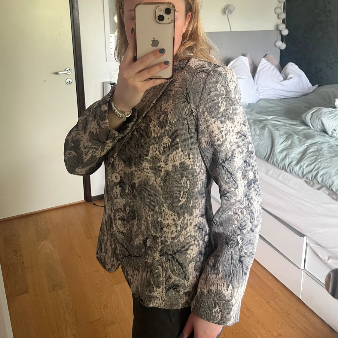 Blommönstrad blazer - 90