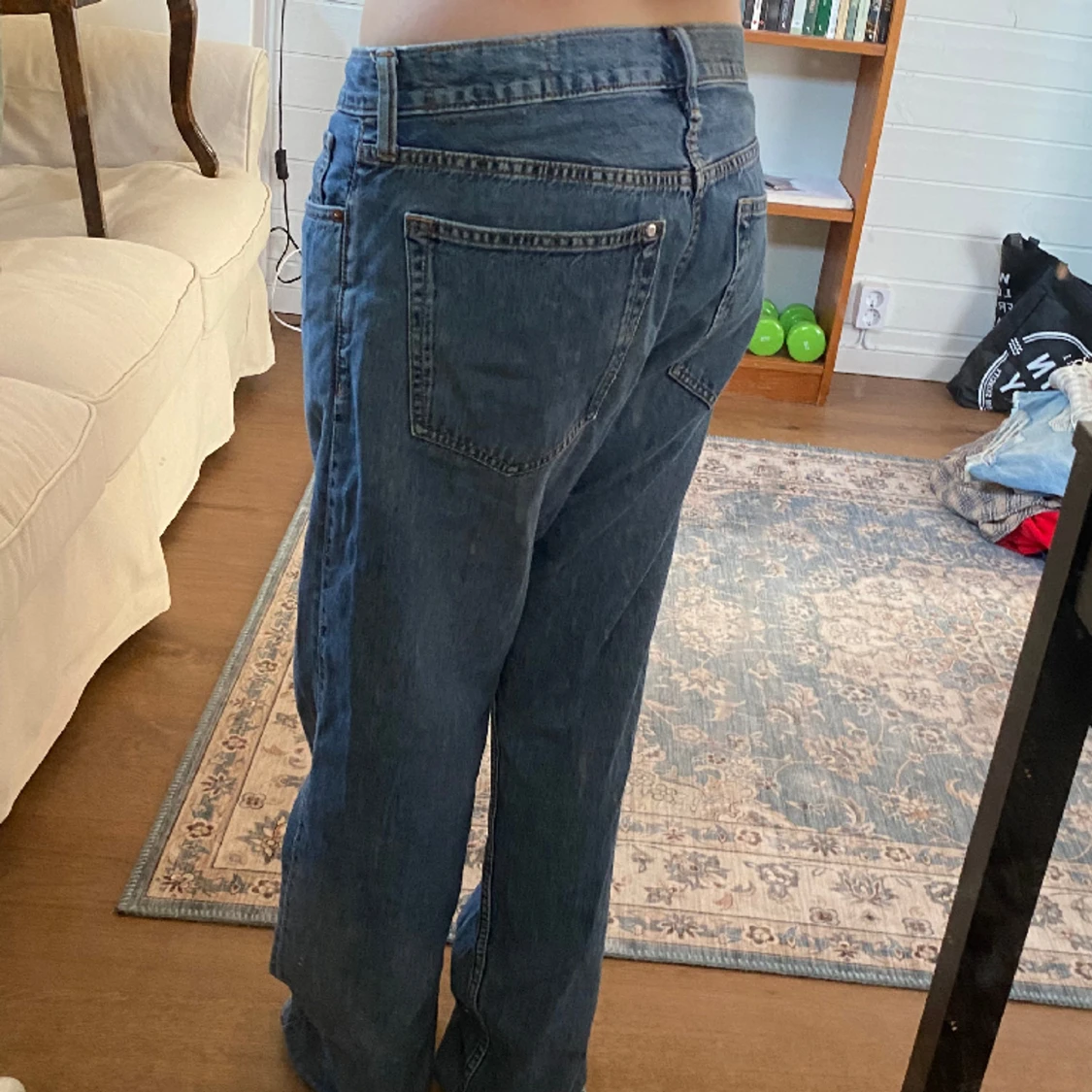 Blå Baggy jeans från hm mansavdelningen - 90