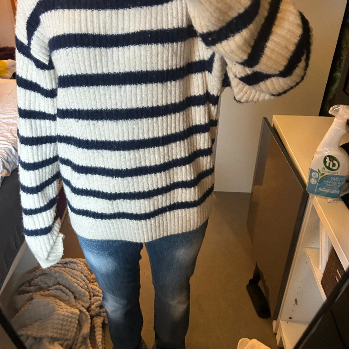 Stickad tröja från h&m