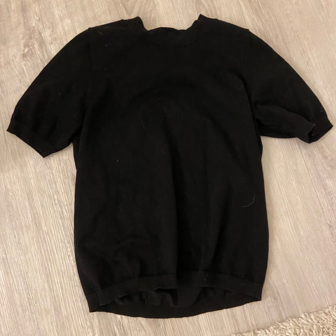 Svart stickad tröja - 90